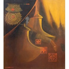 Lal Muhammad Pathan, 27 x 31 Inch, Oil on Canvas, Figurative Painting, AC-LM-013